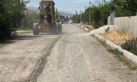 Таш-Дөбөдөгү Кыргыз көчөсүн асфальттоого даярдык башталды