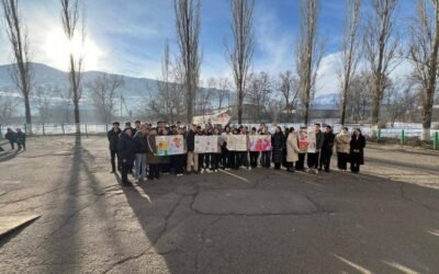 Таш-Дөбөдө зомбулукка каршы 16 күндүк кампаниянын алкагында жөө жүрүш өттү